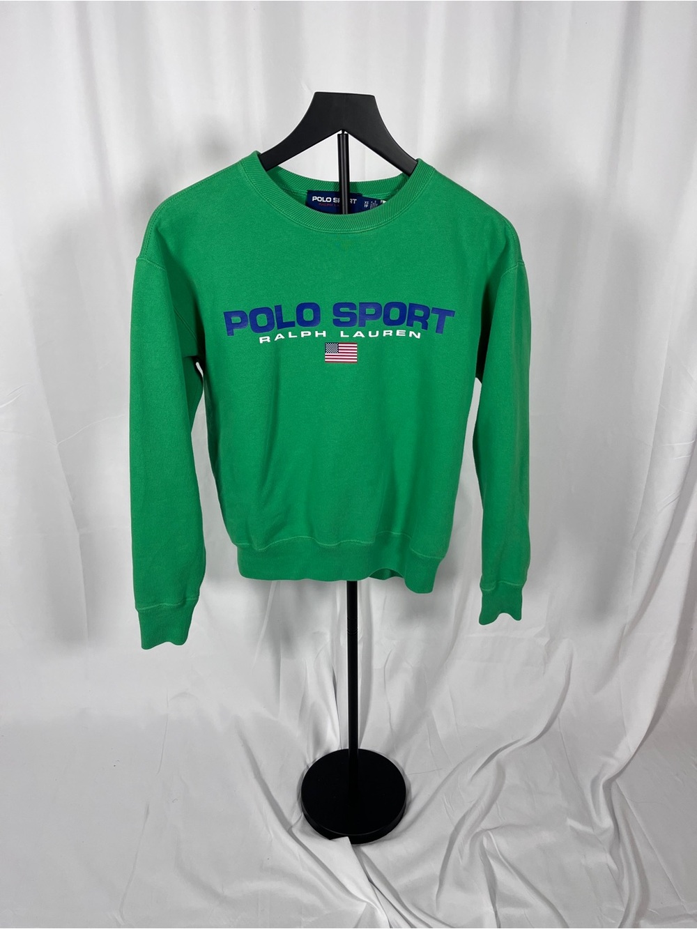 Polo Sport Ralph Lauren Green Sweatshirt Sweatpants Set XS Vintage Style Lounge